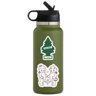 Angel Devil Cute Swear Vinyl Sticker