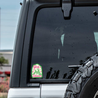 Girl Dinner Mantis Vinyl Sticker