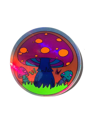 Groovy Mushroom Sticker - 3 Inch