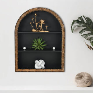 Cast Iron Gold Mushroom Table Accent