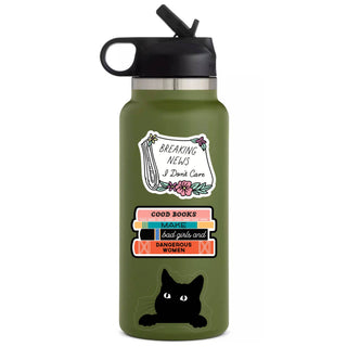 Perching Cute Kitty Cat Vinyl Sticker