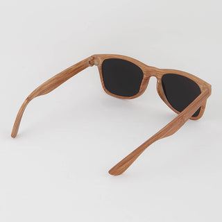 Polycarbonate Rustic Wood Sunglasses - Assorted Colors