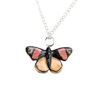 Painted Beauty Butterfly Pendant Necklace