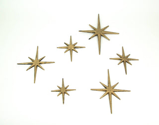 Gold Starburst Wall Hanging - Cast Iron