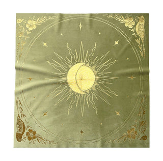 Celestial Velvet Altar Cloth Dark Purple Velvet + Gold Foil