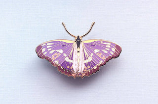 Lesser Purple Emperor Butterfly (Apatura ilia) Enamel Pin