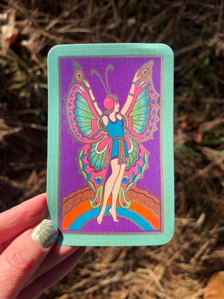 Egyptian Revival Butterfly Sticker