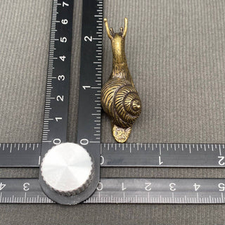 Vintage Brass Snail Desktop Figurine