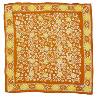 Hand Dyed Batik Bandana - Scarlet Sunset