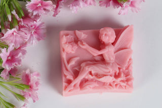 Pink Garden Fairy Releasing Butterfly - Soap