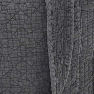 Soft Cotton Quilted Tote Bag: Slate / 14"x12"