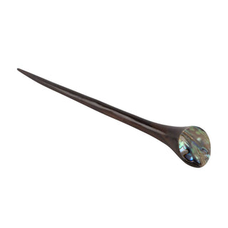 Round Abalone Shell Hair Pin