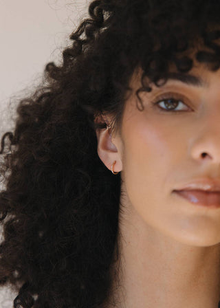 Mini Hoop Earrings - Gold