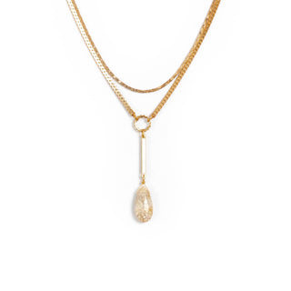 Livia Necklace: Coral Jade