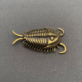 Vintage Brass Trilobite Desktop Figurine