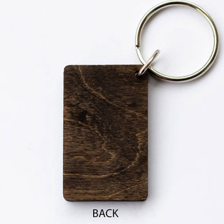The Hierophant  Wooden Keychain