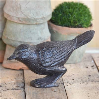 Perched Bird, Cast Iron - Brown