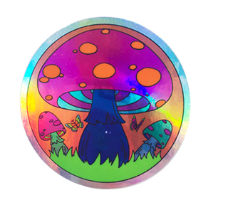 Groovy Mushroom Sticker - 3 Inch