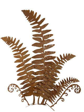 Medium Fern Leaf Tab - Metal Silhouette Garden Yard Home Art
