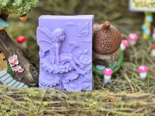 Purple Garden Fairy On A Sunflower - Soap