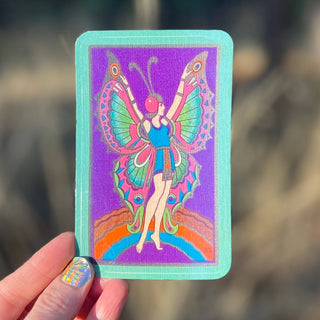 Egyptian Revival Butterfly Sticker