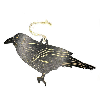 Raven Ornament: Black