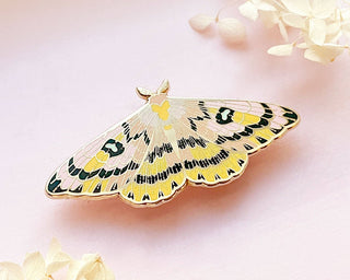 Sheep Moth (Hemileuca eglanterina) Enamel Pin: Locking Pin Back