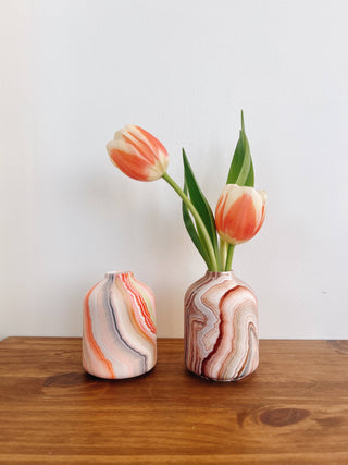Hand Painted Marble Bud Vase - High Desert
