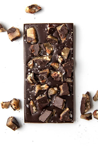 Salted Brown Butter Texas Pecan Brittle Chocolate Bar