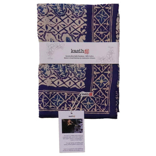 Hand Dyed Batik Bandana - Vines