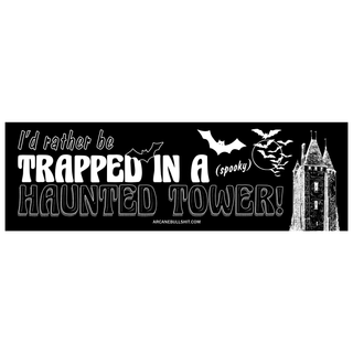 "Haunted Tower" Bumper Sticker
