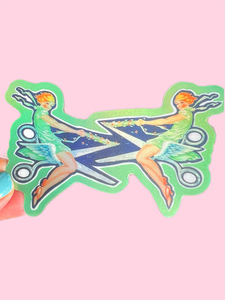 Sapphic Scissors Sticker - 3 Inch
