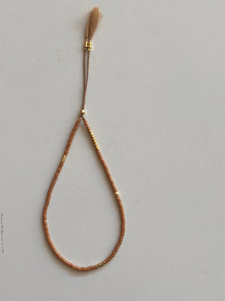 Sintha Silk Bead Bracelet: Olive