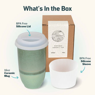 Emerald Ceramic Travel Mug – 16oz