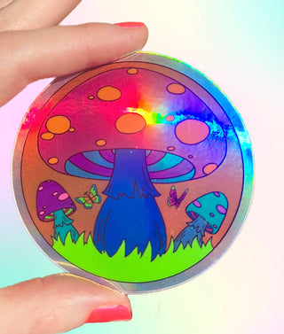 Groovy Mushroom Sticker - 3 Inch