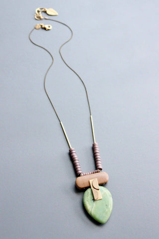 David Aubrey Jewelry| Geometric jasper necklace