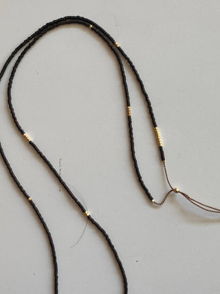 Sintha Silk Bead Wrap (Necklace / Bracelet): Salmon