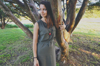 Terrarium Moss Necklace: Bronze