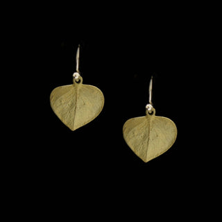 Eucalyptus Leaf Wire Drop Earrings