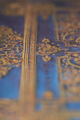 Blue Luxe Hardcover Journal: Lined, Midi