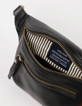 Beck's Bum Bag - Black Stromboli Leather