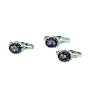 Amethyst Ring in Sterling Silver