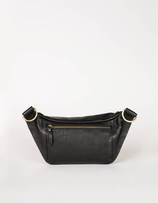 Drew Bum Bag | Black Soft Grain Leather
