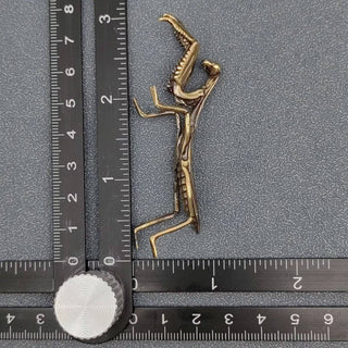 Vintage Brass Mantis Desktop Figurine