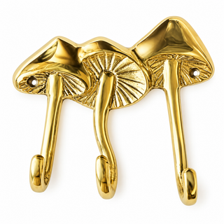 Wild Mushroom Triple Wall Hook