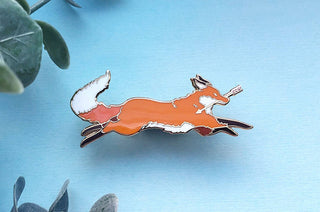 Red Fox Thief Enamel Pin