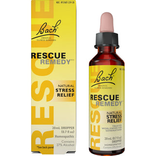 RESCUE & Bach Original Flower Remedies - Bach Rescue Remedy Natural Stress Relief Dropper: 10mL