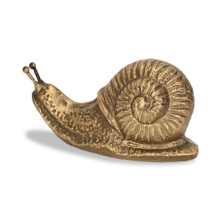 Verdor Golden Snail Cast Iron Decor