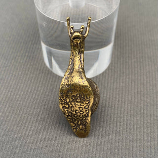 Vintage Brass Snail Desktop Figurine