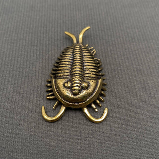 Vintage Brass Trilobite Desktop Figurine